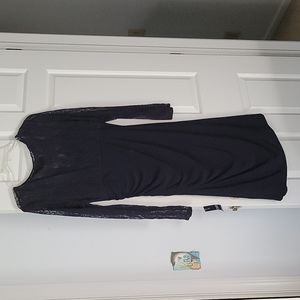 Chaps navy Blue dress size L